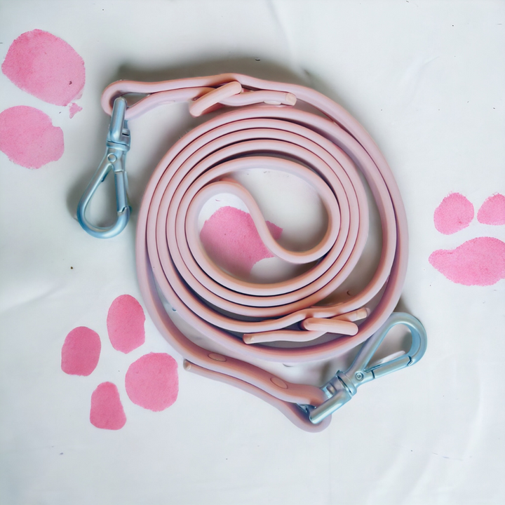 Wipeable dog lead pink