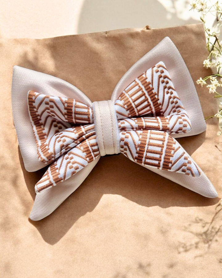 Handmade Bow - Ivory Cream