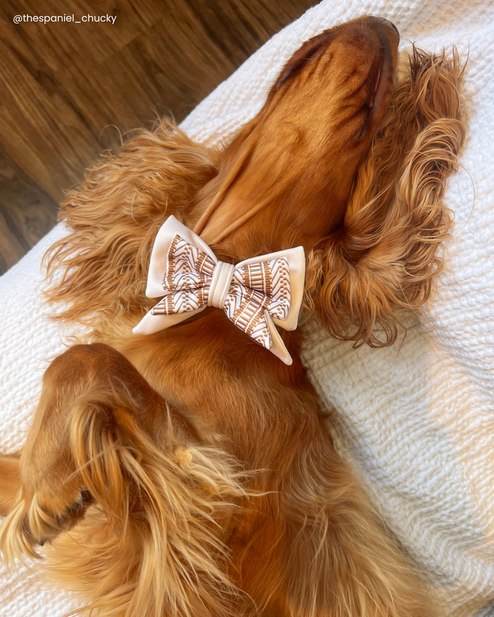 Handmade Bow - Ivory Cream