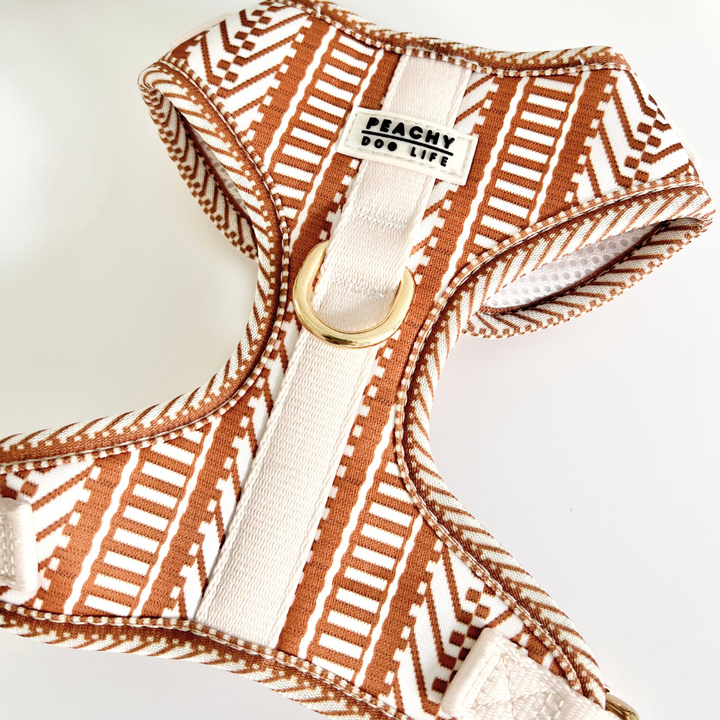 Ivory Spice Adjustable Dog Harness