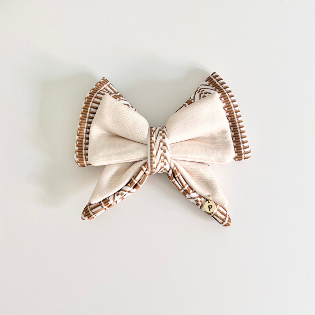 Ivory Spice Dog Bow