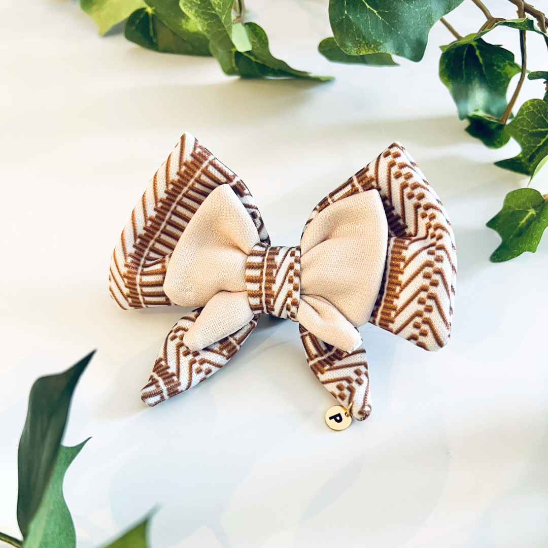 Ivory Spice Dog Bow