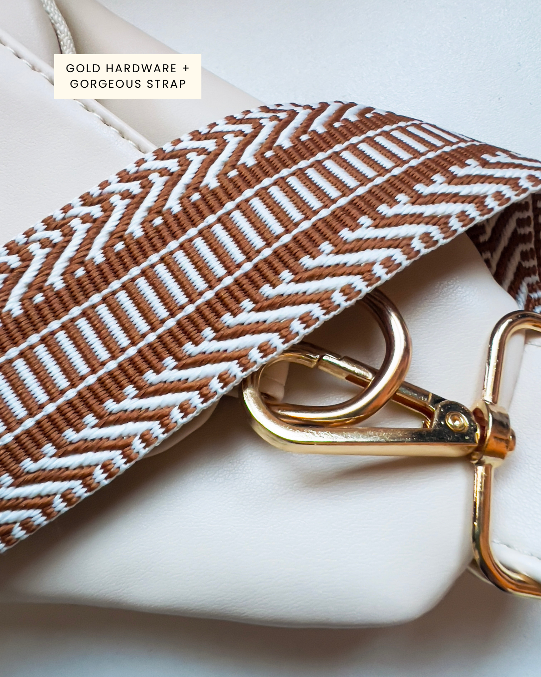 Dog Walking Bag - Cream Sling Bag