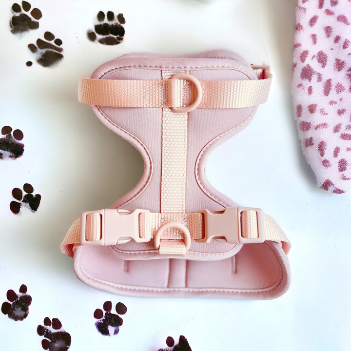 Pink dog harness