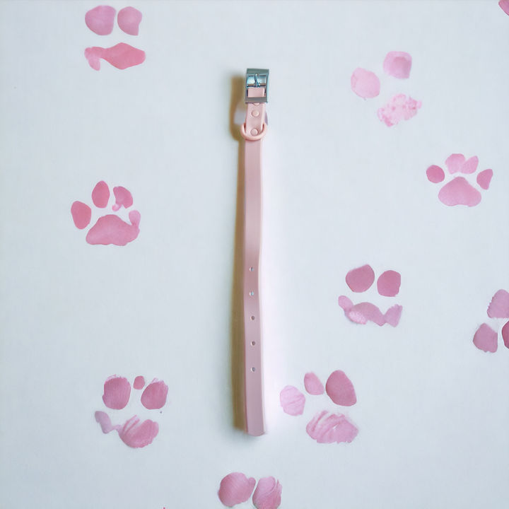 Wipeable dog collar pink