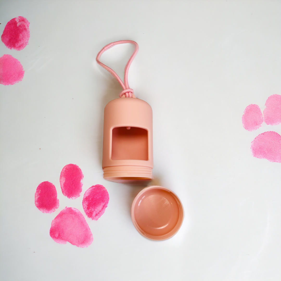 Poop bag dispenser pink