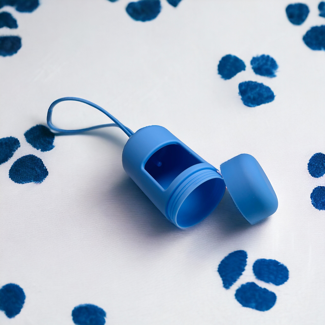 Poop bag dispenser blue