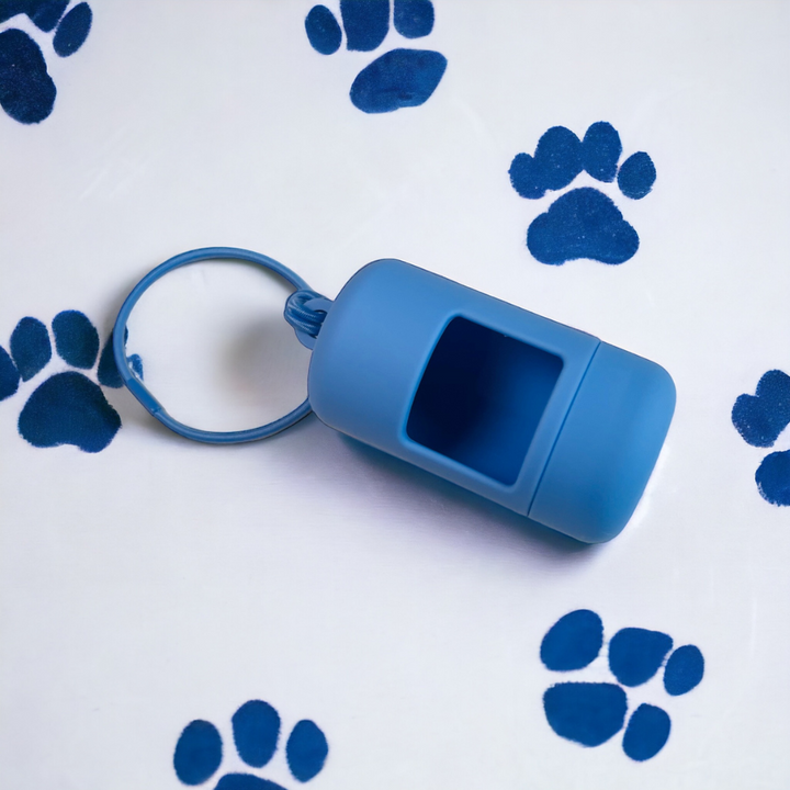 Poop bag dispenser blue