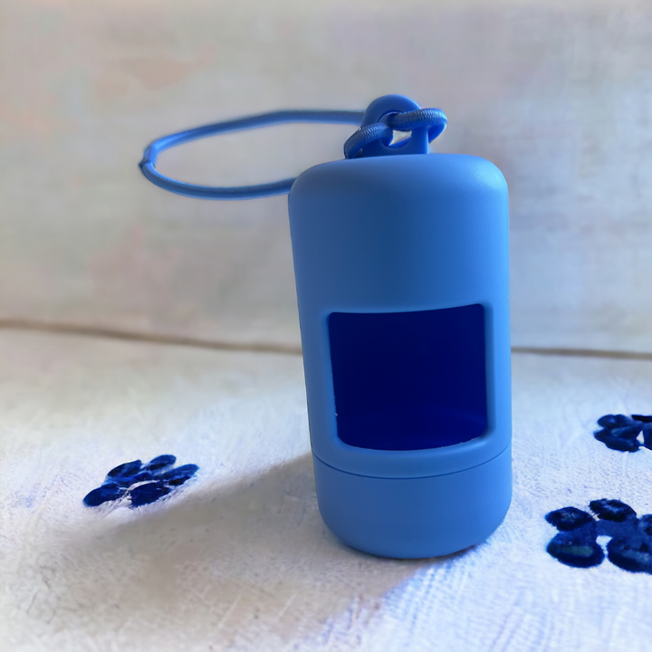 Poop bag dispenser blue