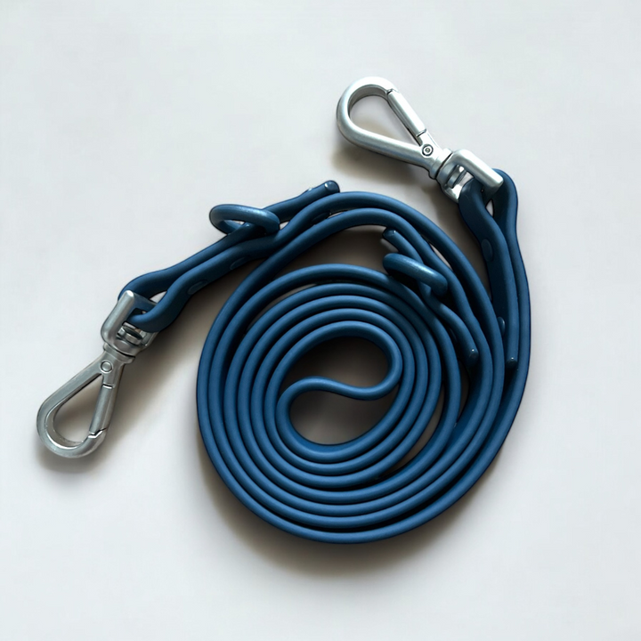 Navy blue waterproof dog lead