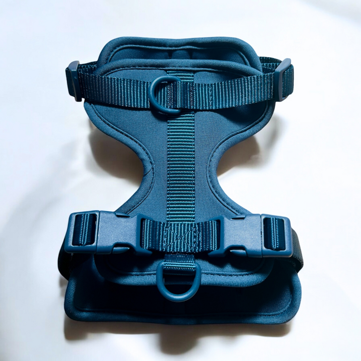 Navy blue dog harness